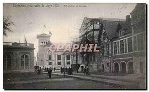 Image du vendeur pour BElgie Belgique Carte Postale Ancienne Exposition universelle de Liege 1905 Art ancien et Canada mis en vente par CPAPHIL