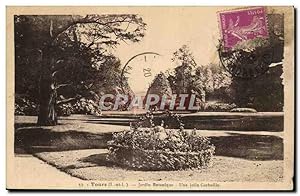 Image du vendeur pour Tours Carte Postale Ancienne Jardin botanique Une jolie corbeille mis en vente par CPAPHIL