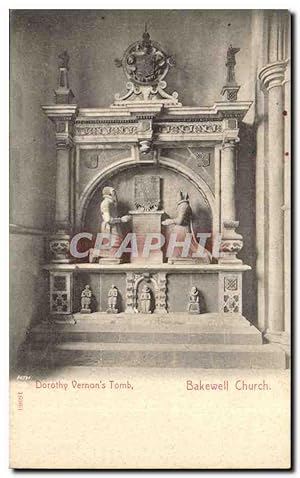 Great Britain Bakewell church Carte Postale Ancienne Dorothy Vernon's tomb