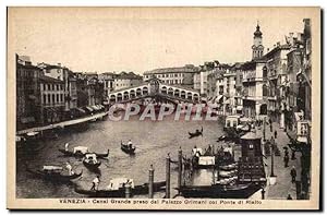 Italie - Italy - Venezia - Venice - Canal Grande preso del Palazzo Grimani col Ponte di Rialto - ...