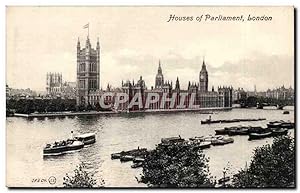 Bild des Verkufers fr Great Britain Londres London Carte Postale Ancienne Houses of parliament zum Verkauf von CPAPHIL