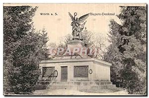 Allemagne Worth a S Carte Postale Ancienne Bayern Denkmal