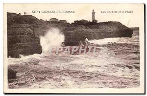 Seller image for St Georges de Didonne Carte Postale Ancienne Les rochers et le phare (lighthouse) for sale by CPAPHIL