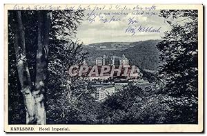 Allemagne Karlsbad Carte Postale Ancienne Hôtel Imperial