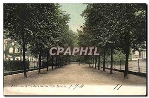 BElgie Belgique Spa Carte Postale Ancienne Allée du parc de sept heures