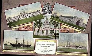 Etats Unis Carte Postale Ancienne Chapel Views on US Naval Academy Annapolis