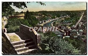 Dinan Carte Postale Ancienne La vallée de la Rance vue du jardin anglais