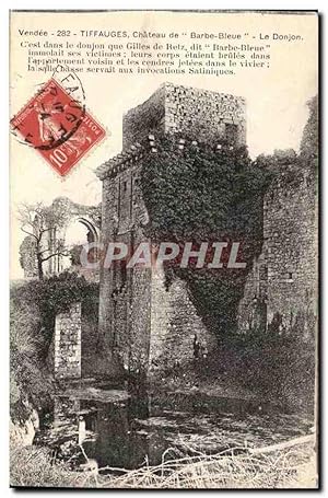 Image du vendeur pour Tiffauges Carte Postale Ancienne Chteau de Barbe bleue Le donjon mis en vente par CPAPHIL