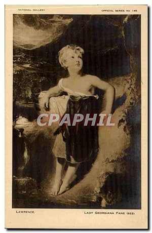 Bild des Verkufers fr Carte Postale Ancienne Lawrence Lady Georgiana Fane National Gallery zum Verkauf von CPAPHIL