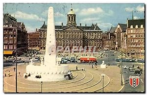 Amsterdam - Dam avec Palais Royal et Monument National - Carte Postale Ancienne