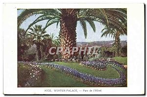 Bild des Verkufers fr Nice Carte Postale Ancienne Winter palace Parc de l'htel zum Verkauf von CPAPHIL