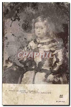 Musee du Louvre Carte Postale Ancienne Velasquez Portrait de l'infante Marguerite