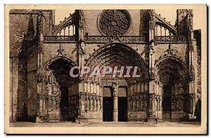 Seller image for Bazas Carte Postale Ancienne Portique et fronton dfe la cathdrale for sale by CPAPHIL