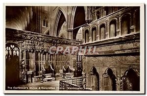 Image du vendeur pour Great Britain London Londres Carte Postale Ancienne The confessor's shrine and coronation chairs Westminster Abbey mis en vente par CPAPHIL