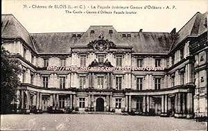 Image du vendeur pour Carte Postale Ancienne Chteau de Blois La faade intrieure Gaston d'Orleans mis en vente par CPAPHIL