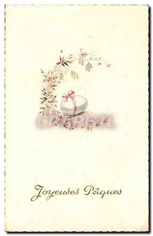 Carte Postale Ancienne Fantaisie Joyeuses Pâques EAster