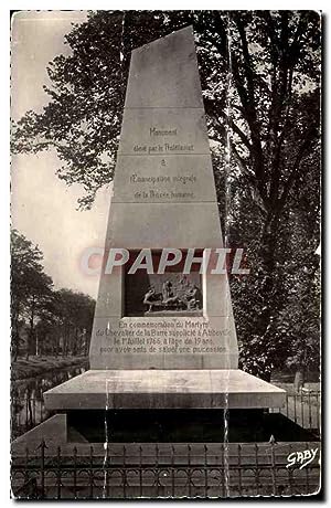 Bild des Verkufers fr Abbeville Carte Postale Ancienne Monument du chevalier de la Barre supplicie a Abbeville le 1er juillet 1766 St Quentin zum Verkauf von CPAPHIL
