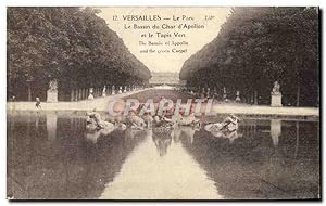 Immagine del venditore per Versailles Carte Postale Ancienne Le parc Le bassin du char d'Apollon et le tapis vert venduto da CPAPHIL