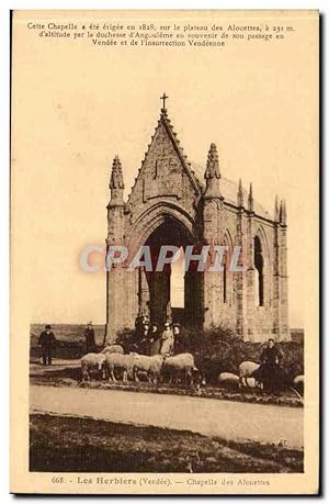 Image du vendeur pour Les Herbiers Carte Postale Ancienne Chapelle des Alouettes (moutons) mis en vente par CPAPHIL