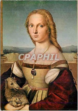 Image du vendeur pour Carte Postale Moderne Roma Galleria Borghese Portrait de Jeune Femme avec l'Unicorne mis en vente par CPAPHIL