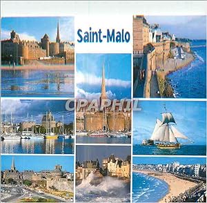 Carte Postale Moderne Saint Malo Cote d'Emeraude Bateau