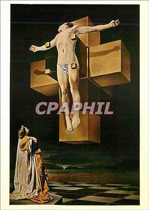 Imagen del vendedor de Carte Postale Moderne The Metropolitan Museum of Art Gift of Chester Date 1955 The Crucifixion Salvatore Dali Spanish a la venta por CPAPHIL