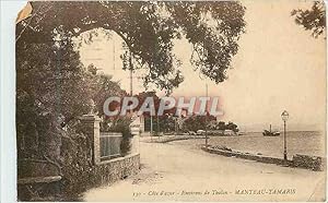 Bild des Verkufers fr Carte Postale Ancienne Environs de Toulon Manteau Tamaris Cote d'Azur zum Verkauf von CPAPHIL