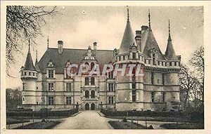 Carte Postale Ancienne Château d'Azay le Rideau (I et L) Face Nord