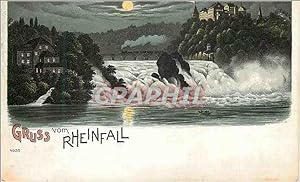 Carte Postale Ancienne Suisse Gruss Vom Rheinfall