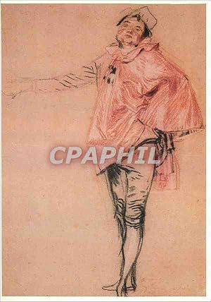 Bild des Verkufers fr Carte Postale Moderne Jean Antoine Watteau (1684 1721) Standing man with one Arm zum Verkauf von CPAPHIL