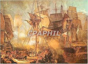Bild des Verkufers fr Carte Postale Moderne William Turner (1775 1851) La Bataille de Trafalgar Tale Gellery London zum Verkauf von CPAPHIL