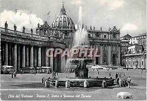 Image du vendeur pour Carte Postale Moderne Citta Del Vaticano Piazza S Pietro e Fontana del Bernini mis en vente par CPAPHIL