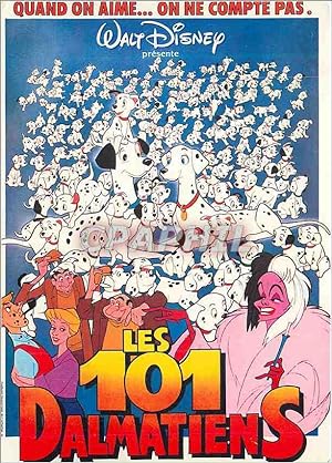 Bild des Verkufers fr Carte Postale Moderne Les 101 Dalmatiens Quand on aime on ne Compte pas Walt Disney zum Verkauf von CPAPHIL