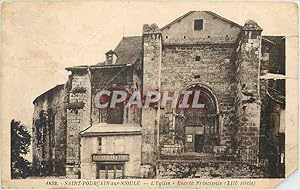 Carte Postale Ancienne Saint Pourcain sur Sioule L Eglise Entrée Principale xiii siecle