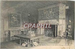 Carte Postale Ancienne Brecy (Cher) La Salle a Manger du Château