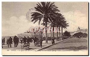 Nice Carte Postale Ancienne Le quai des Etats Unis