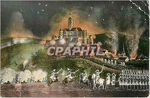 Imagen del vendedor de Carte Postale Ancienne Bombardement der Bergfesie und Brand von Konigstein durch Konigl Militaria a la venta por CPAPHIL