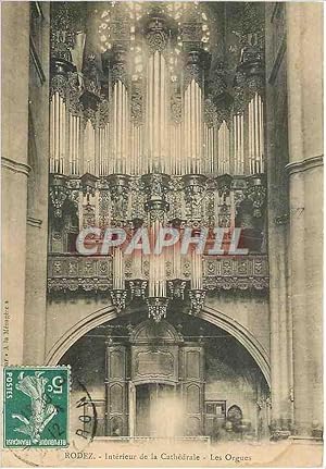 Image du vendeur pour Carte Postale Ancienne Rodez Intrieur de la Cathdrale Les Orgues mis en vente par CPAPHIL