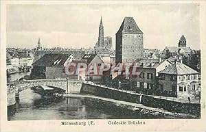 Carte Postale Ancienne Strassburg Gedeckten Brucken