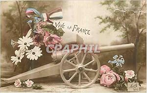 Bild des Verkufers fr Carte Postale Ancienne Vive la France Militaria Canon WWI zum Verkauf von CPAPHIL