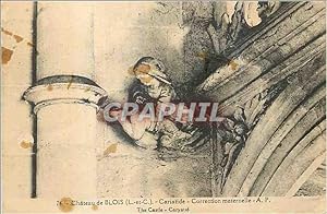 Bild des Verkufers fr Carte Postale Ancienne Chteau de Blois (L et C) Cariatide Correction maternelle zum Verkauf von CPAPHIL