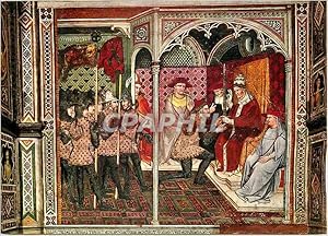 Bild des Verkufers fr Carte Postale Moderne Siena Palazzo Pubblico Spinello Aretino (1352 1410) Il Papa Alessandro III Consegna la Spada al Doge Ziani zum Verkauf von CPAPHIL