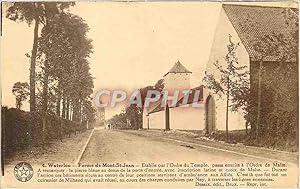 Carte Postale Ancienne Waterloo Ferme de Mont St Jean Etablie par l'Ordre du Temple