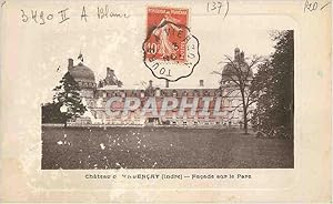 Carte Postale Ancienne Château de Valencay (Indre) Façade sur le Parc