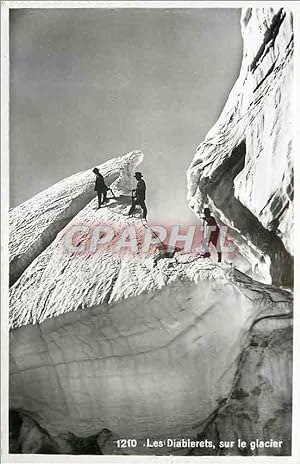 Carte Postale Moderne Les Diablerets sur le Glacier Alpinisme