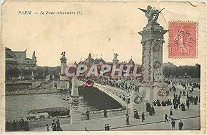 Bild des Verkufers fr Carte Postale Ancienne Paris Le Pont Alexandre III zum Verkauf von CPAPHIL