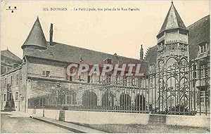 Imagen del vendedor de Carte Postale Ancienne Bourges Le Petit Lycee vue prise de la Rue Paradis a la venta por CPAPHIL