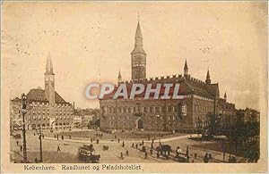 Imagen del vendedor de Carte Postale Ancienne Kobenhavn Raadhuset og Paladshtellet a la venta por CPAPHIL