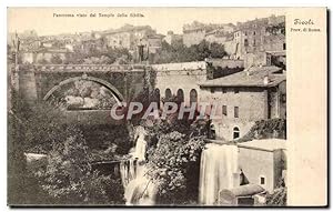 Carte Postale Ancienne Italie Italia panorama visto dal templo della Sibilla Tivoli Prov di Roma