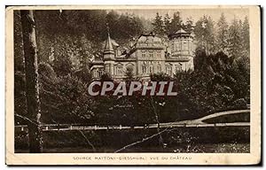 Carte Postale Ancienne Source Mattoni Giesshubl vue du château